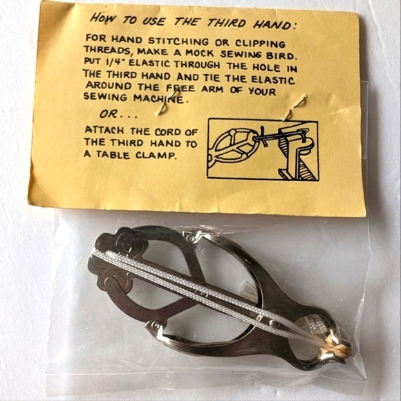 THIRD HAND Nancy's Notions Sewing Hemming Clamp Tool Bontage Retro Handcrafts - Picture 4 of 10